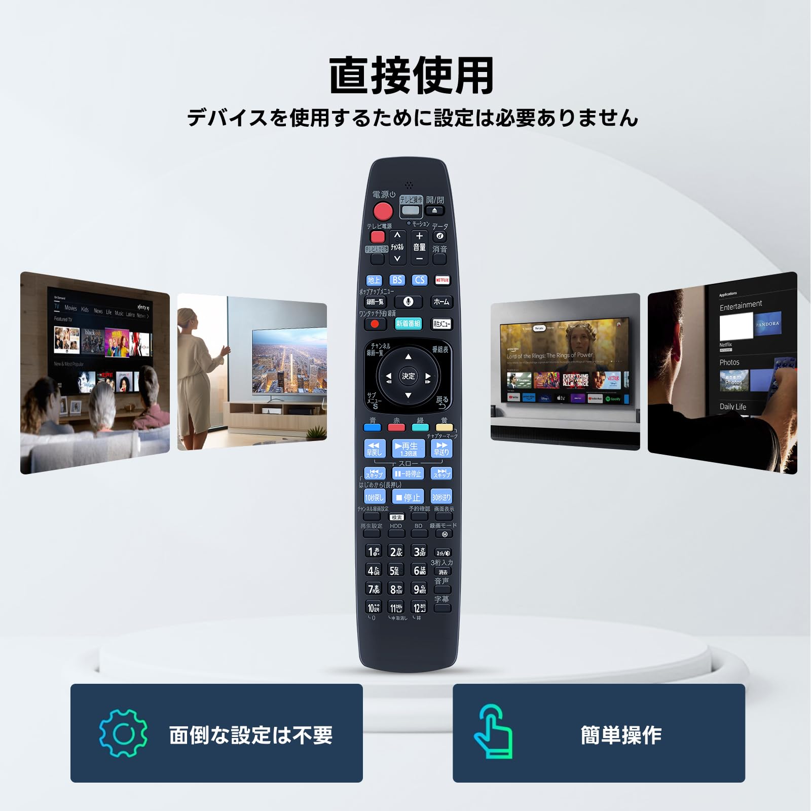 Amazon | パナソニック用のレコーダーリモコン N2QBYB000048