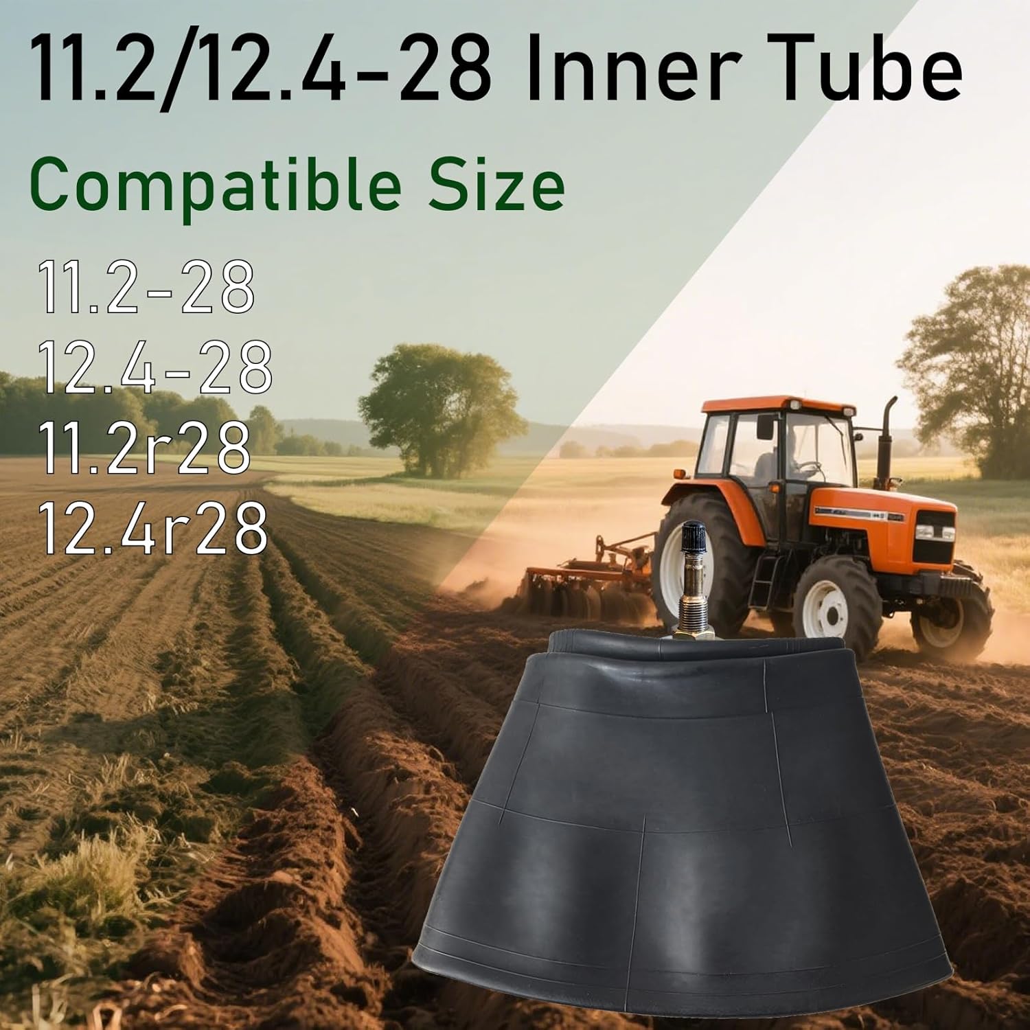 11.2/12.4R28 Tractor Tire Inner Tube 11.2-28 12.4-28 Tractor Tube 11.2-28 12.4-28 Inner Tube 12.4R28 11.2R28 Tube