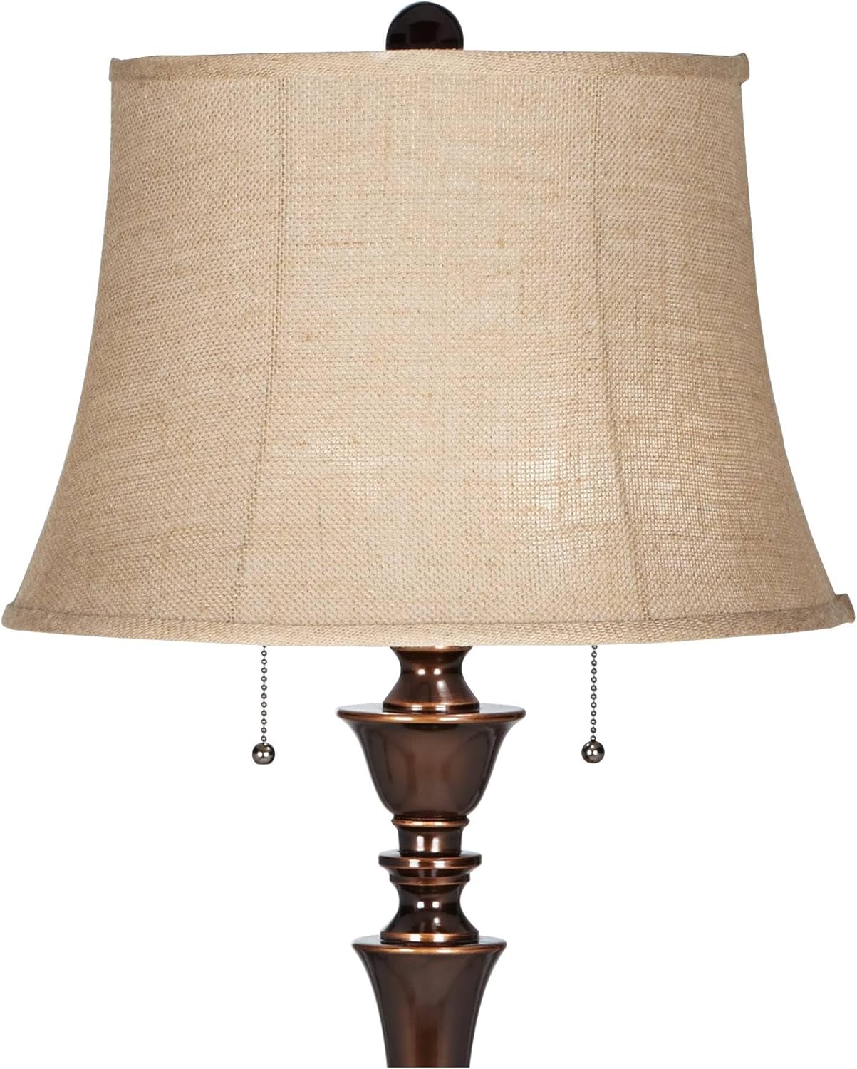 Regency Hill Brooke Traditional 60" Tall Standing Floor Lamps Set of 2 Lights Pull Chain Brown Metal Bronze Finish Living Room Bedroom House Reading Office Home Decor Entryway Dining Indoor Family