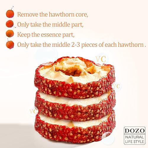 Miniatura 4 de DOZO Bayas de espino seco Té de bayas de espino 8.46 oz/240 g rebanadas de espino Shanzha