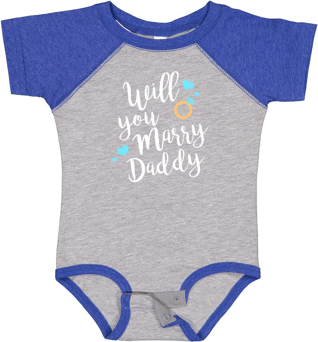 inktastic Will You Marry Daddy-ring White Baby Bodysuit