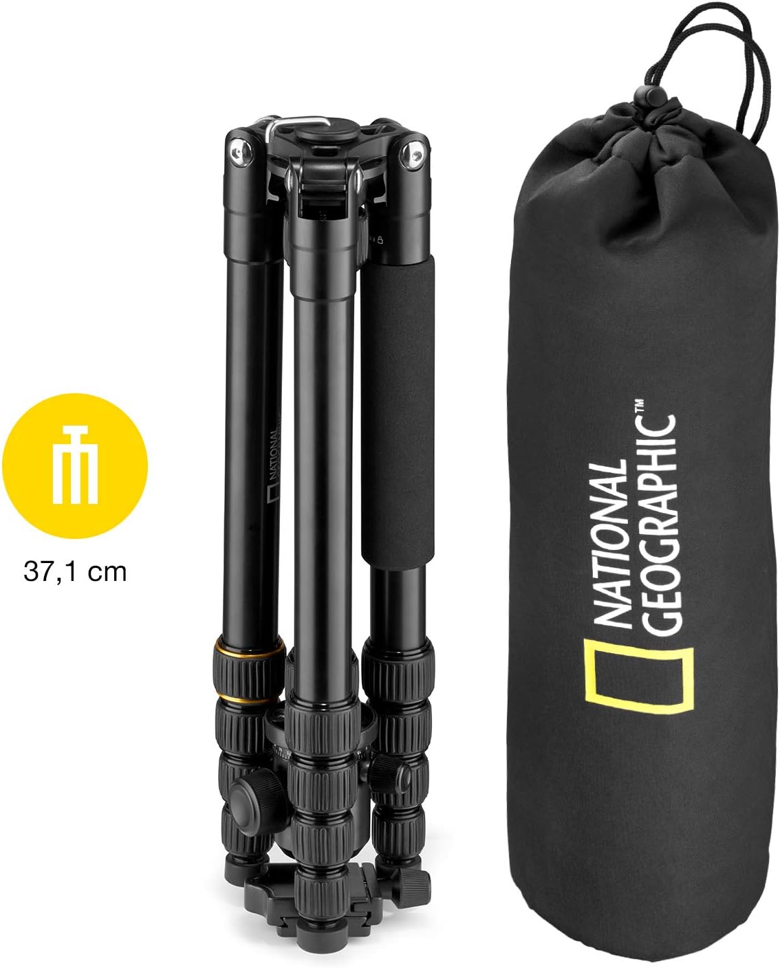 Black Friday Sale 2022 National Geographic Travel Photo Tripod Kit with Monopod, Aluminium, 5-Section Legs, Twist Locks, Load up 8kg, Carrying Bag, Ball Head, Quick Release, NGTR002T [Amazon Exclusive]