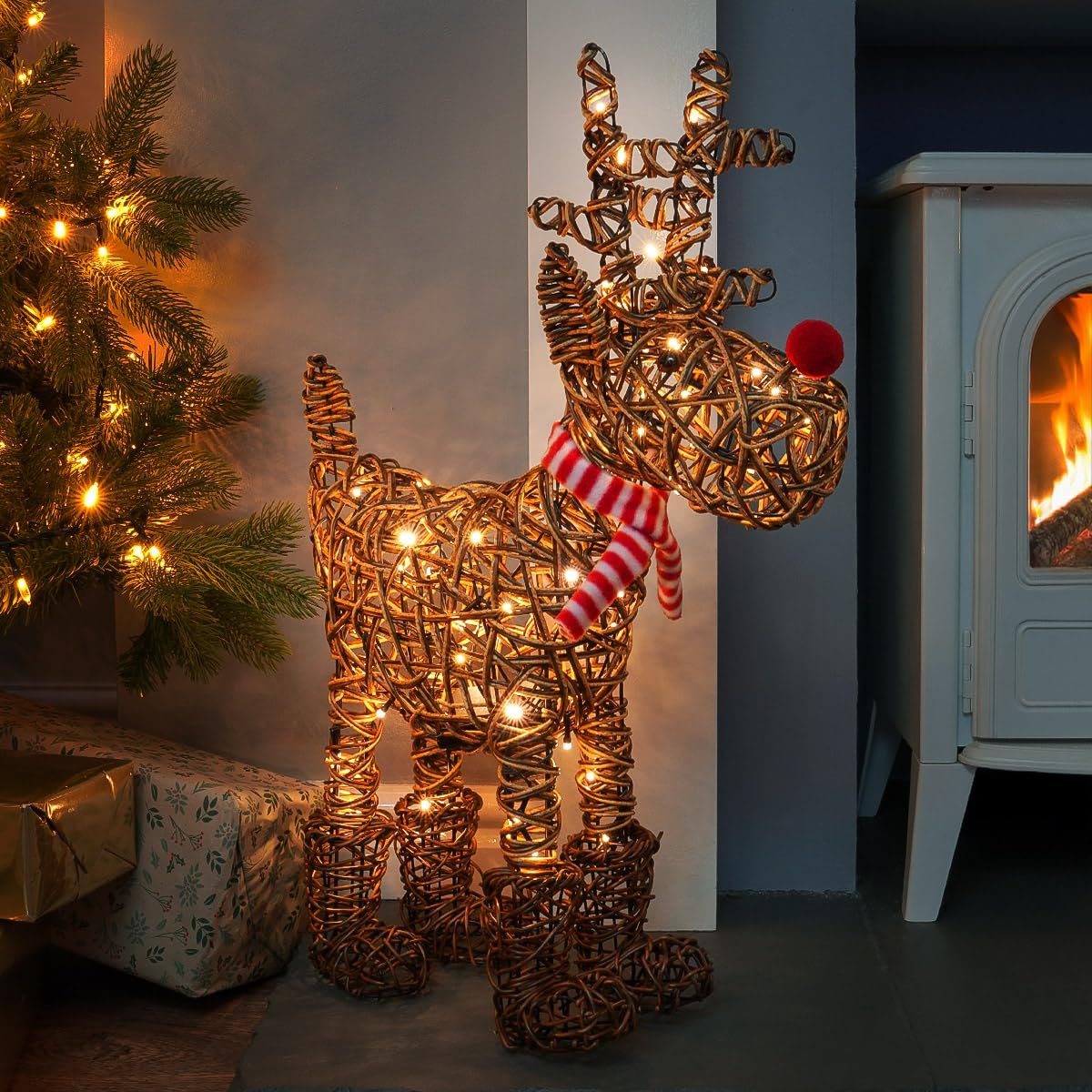 Pottery Barn Kids Rudolph Light Up Christmas Ornament – Red Nosed Reindeer, NWT