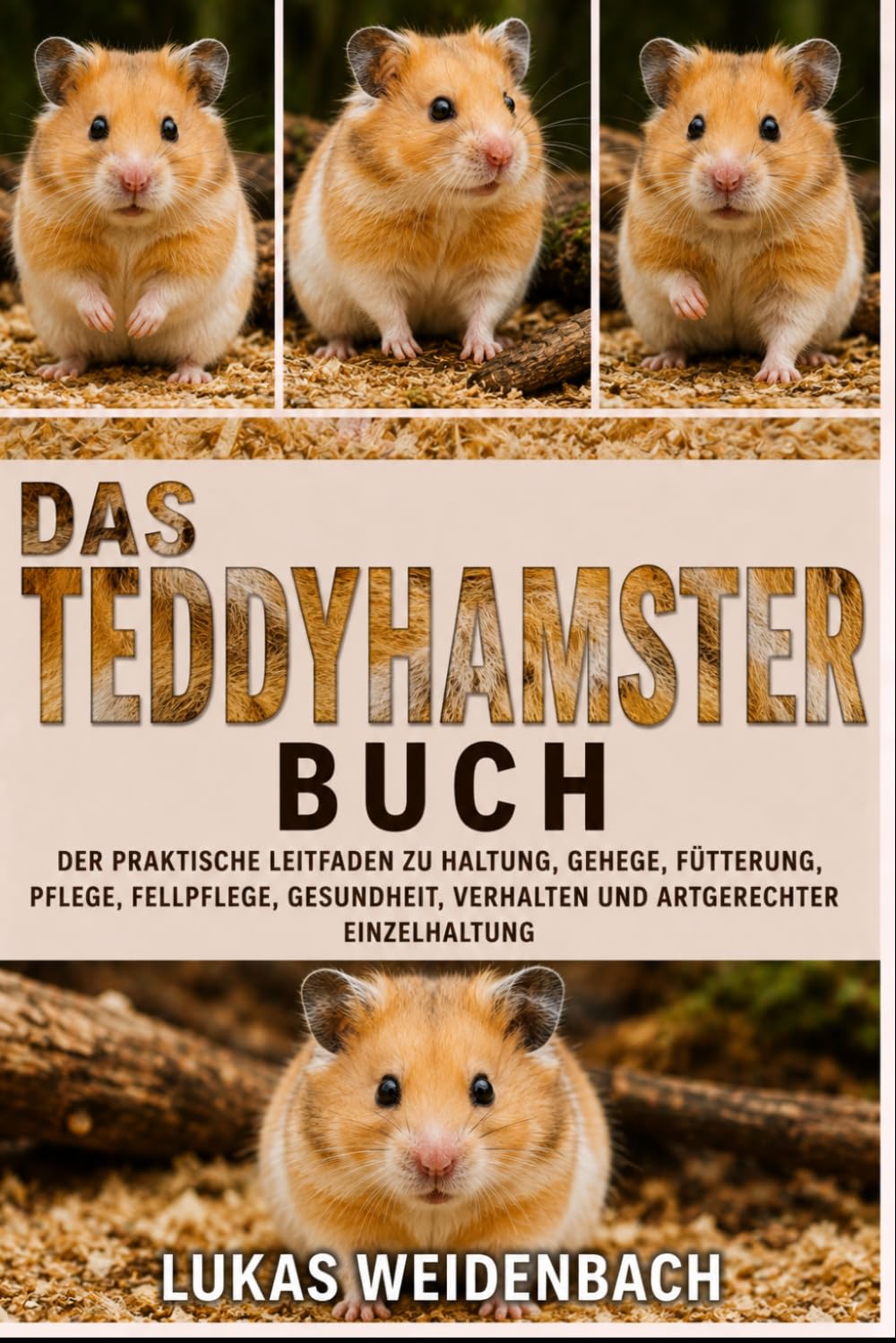 Das Teddyhamster Buch: Der praktische Leitfaden zu Haltung, Gehege, Fütterung, Pflege, Fellpflege, Gesundheit, Verhalten und artgerechter Einzelhaltung
