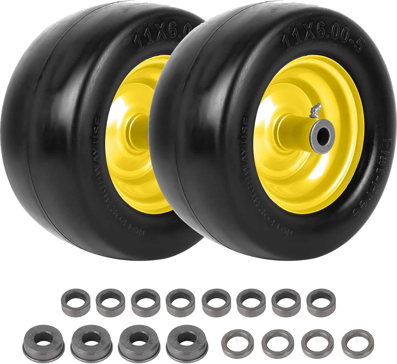 AR-PRO 11x6.00-5 Flat Free Tire and Wheel (2-Pack)