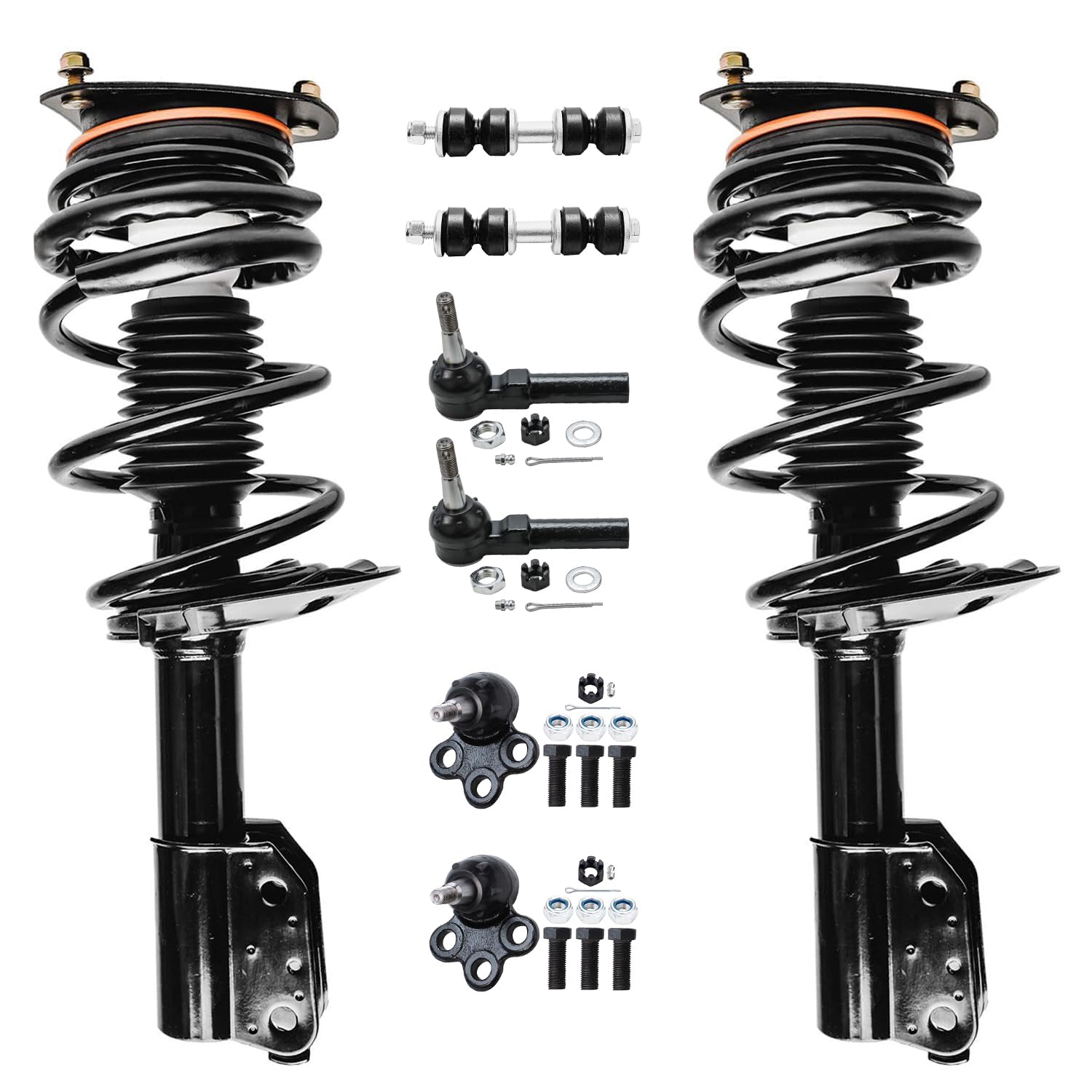 Detroit Axle - 8pc Front Suspension Kit for Chevy Impala Monte Carlo