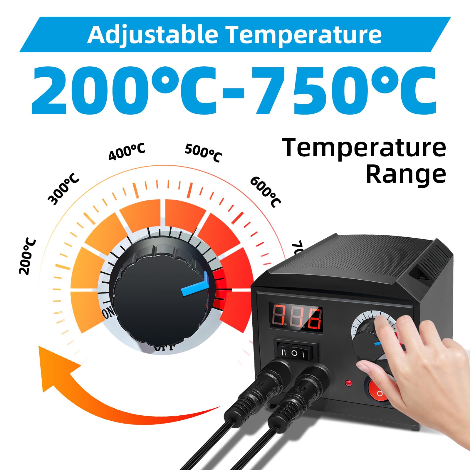 Wood Burning Tool Kit With Digital Temperature Control - 2 Pens, 36 Tips, 200°C To 750°C Range For Pyrography