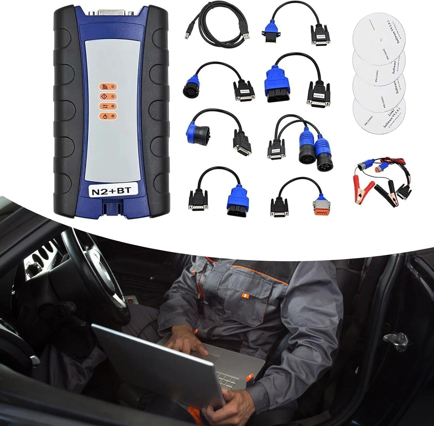 USBデータリンク125032トラック診断ツールヘビーデューティ診断障害検出器診断