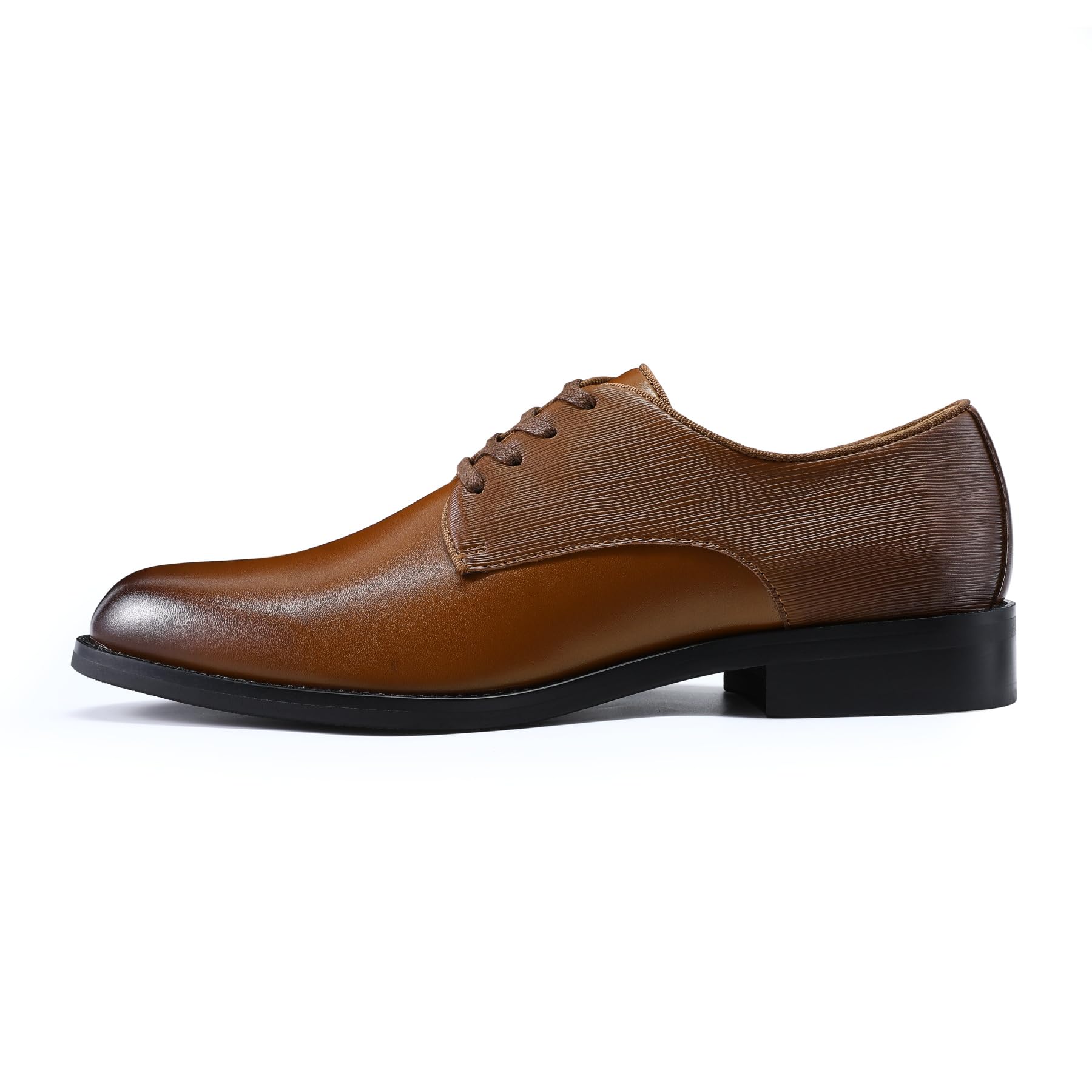 Allthemen Scarpe Derby Stringate Uomo Eleganti Basse Oxford in Pelle Lavoro Casual Brogue PU Vintage