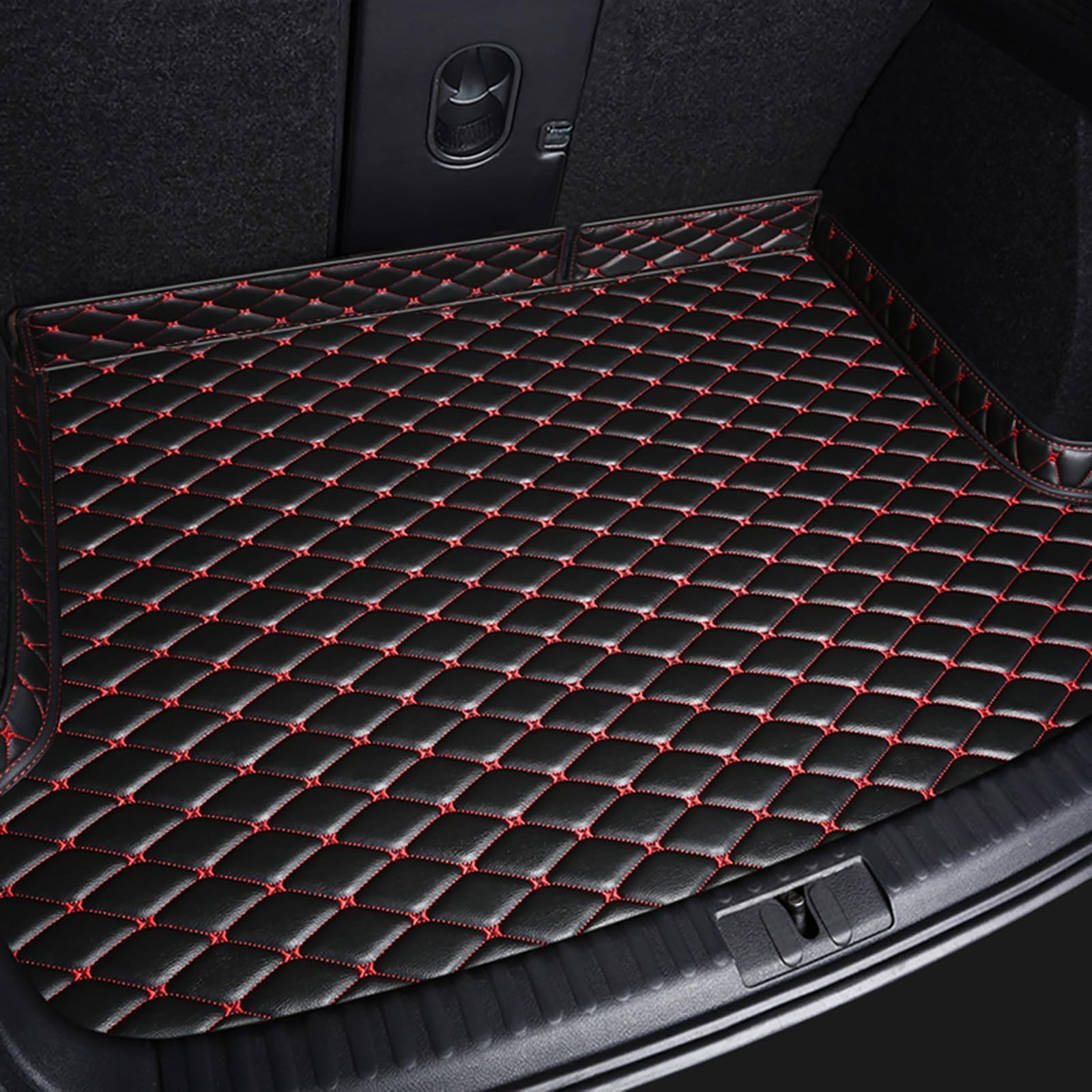 YDSTNiu Car Boot Liner for Audi A4 Sedan B9 8W 2016-2026, Tailored Liner Non Slip Waterproof Protective Mat Premium Car Interior Accessories,BlackRed