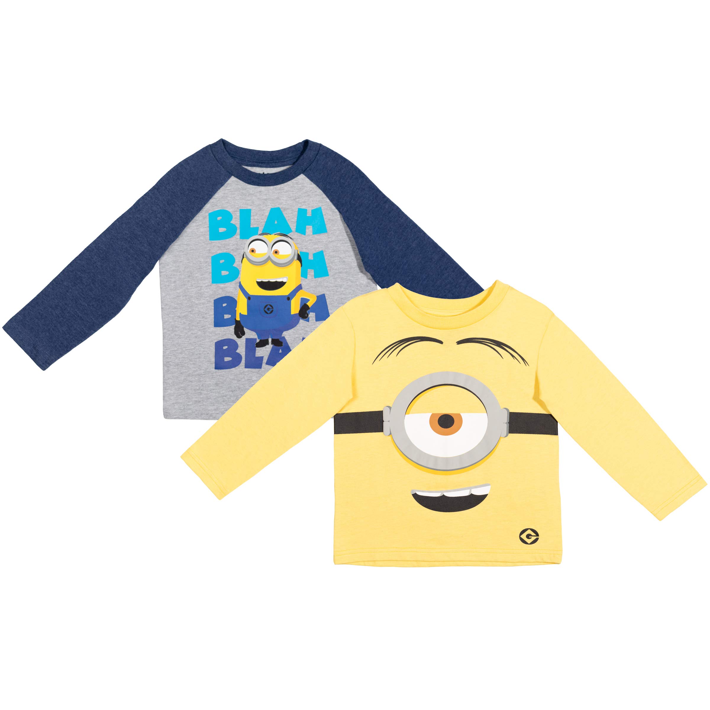 Despicable Me Minions 2 Pack Raglan Long Sleeve Graphic T-Shirt