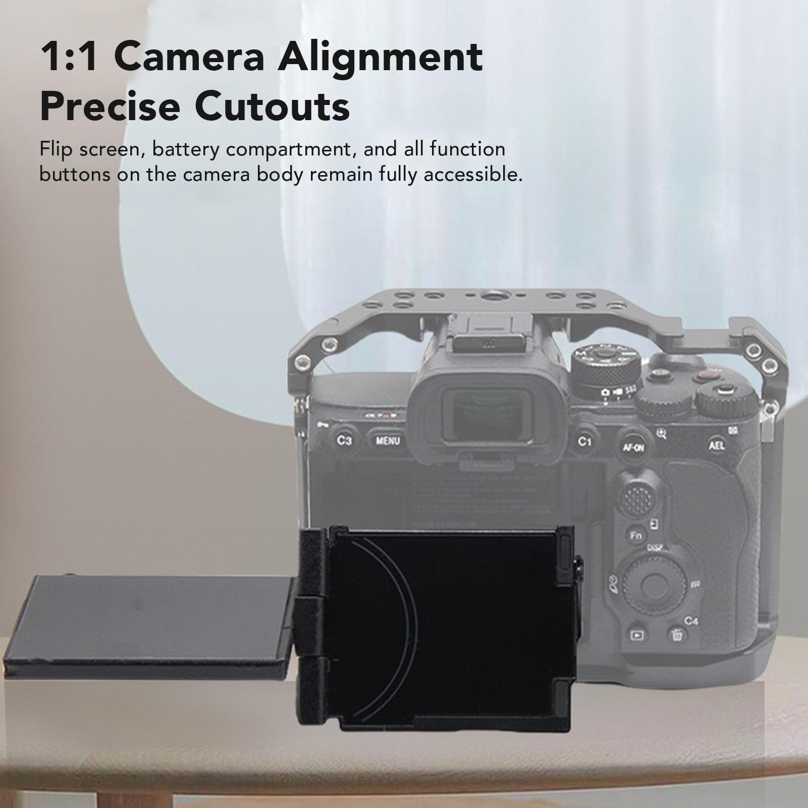 Amazon.co.jp: Jectse カメラケージ、A7R3 A7M3 A9 カメラ用