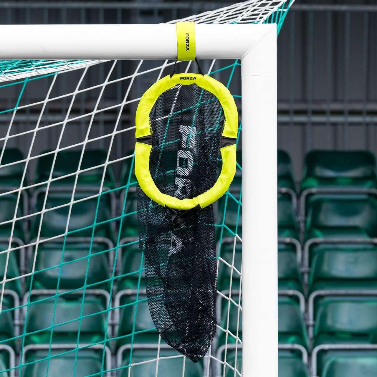 FORZA World's Smallest Soccer Target Net - Small Soccer Goal Target Net & Bag