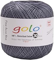Vista 83 de Golo - Hilo de ganchillo tamaño 30, hilo de colores para hacer encaje 310