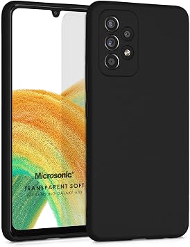 Microsonic Matte Silicone Samsung Galaxy A33 5G i in K l f Siyah [Galaxy A33 5G ile Uyumlu K l f - Siyah]