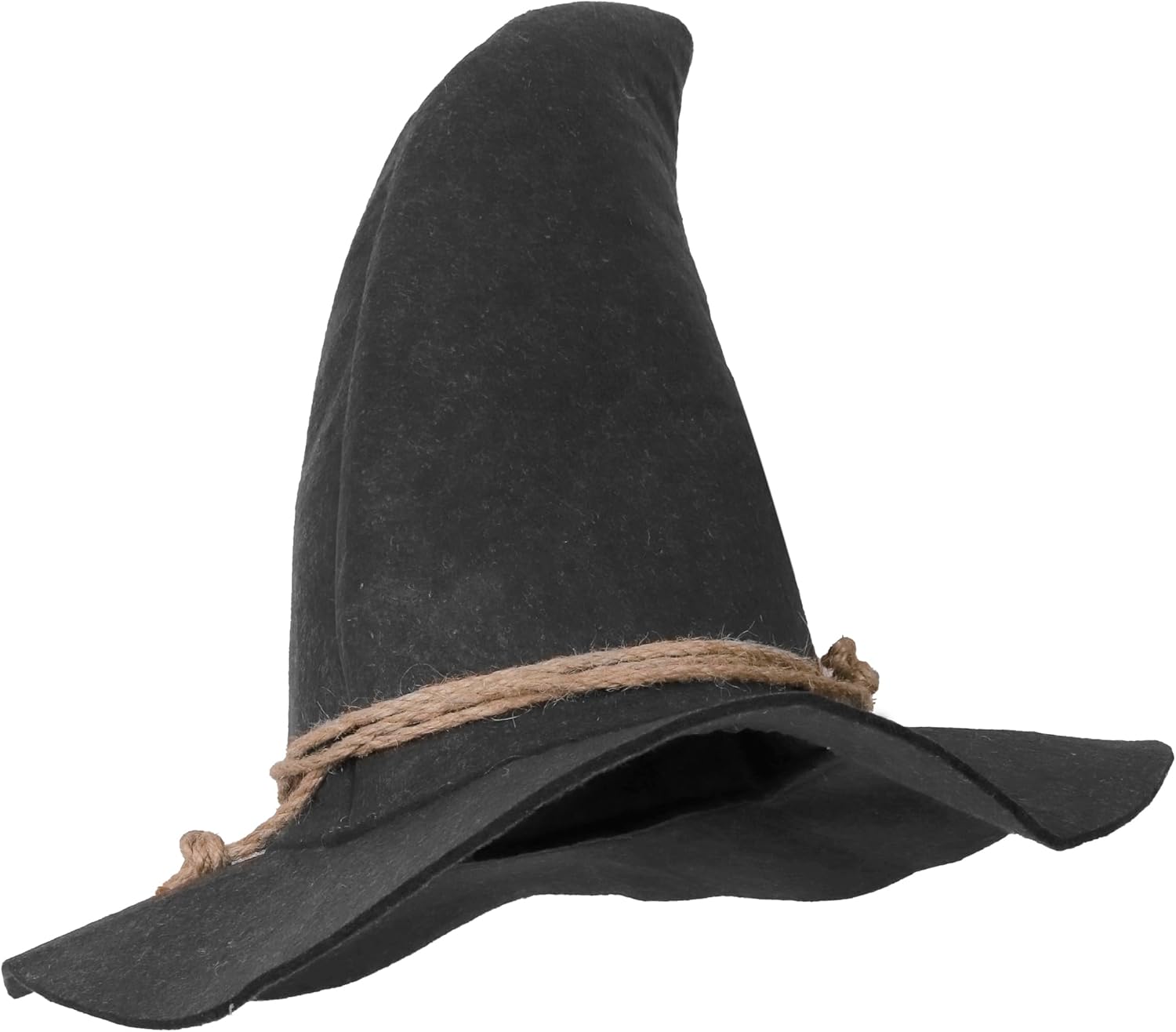 HOMELEX Wizard Felt Hat Witch Sorcerer Hats Adult Costume Scarecrow Accessory for Halloween - Image 2