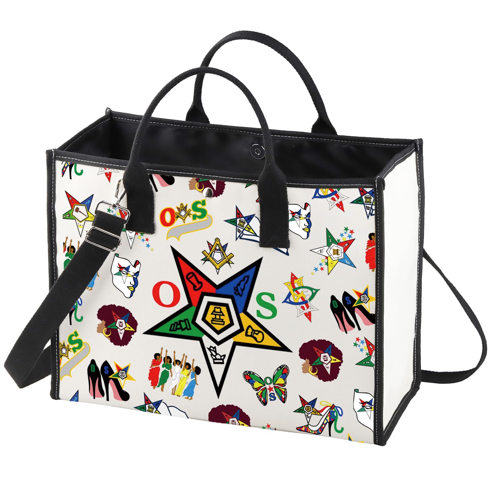 WZMPA Sisterhood Cosmetic Bag Sorority Sister Gift Sisterhood Makeup Zipper Pouch Bag Greek Sorority Gift (Star BG)