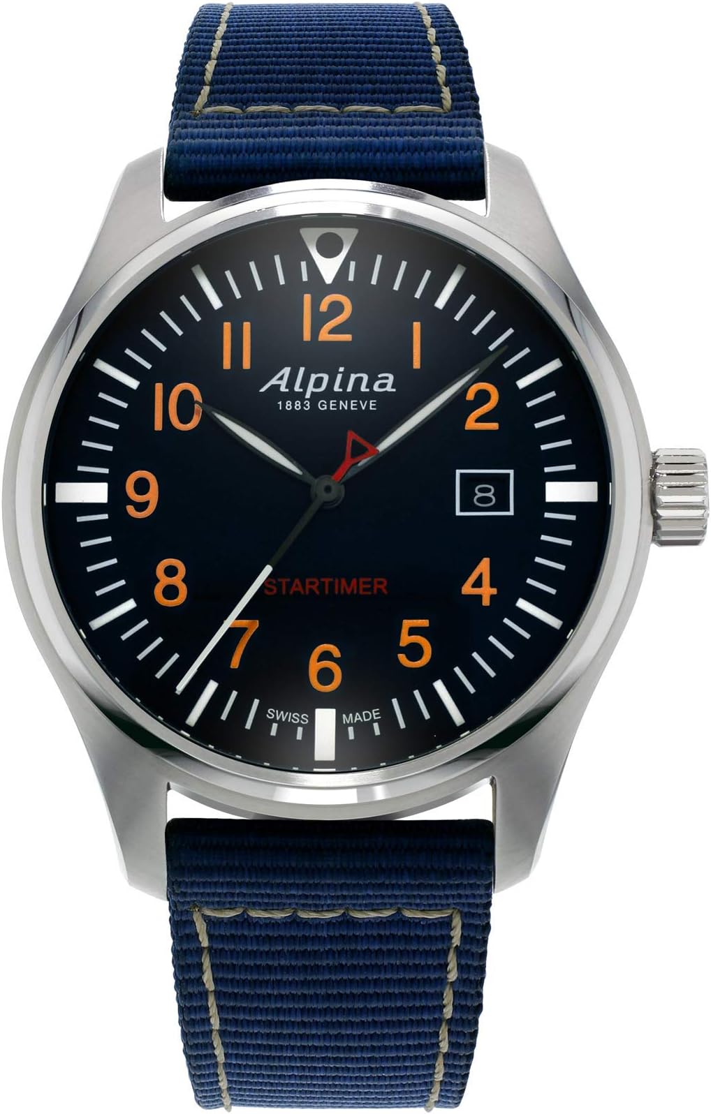 ALPINAMen's Quartz Watch, Analog Display and Nylon Strap - AL-240N4S6