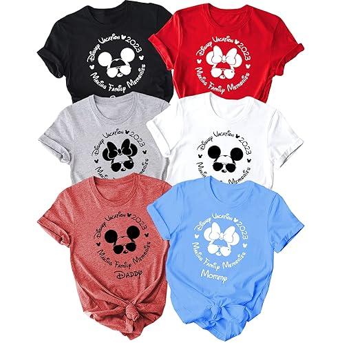 Disney Family 2023 Matching Shirts, Making Family Memories Travel Custom Disneyland Shirt, Personalized Family Outfits, Family Vacation Shirt
