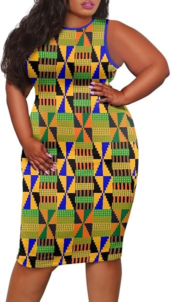2025 Plus Size Dresses for Curvy Women with Tummy Control Sexy Summer Outfits Sleeveless L-4XL