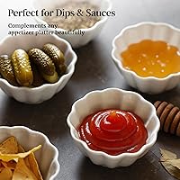 Vista 7 de DOWAN Ramekins - Ramekins de 4 onzas, moldes de crema brulee, aptos para horno, para hornear, platos de soufflé, tazas de natillas, pequeños cuencos