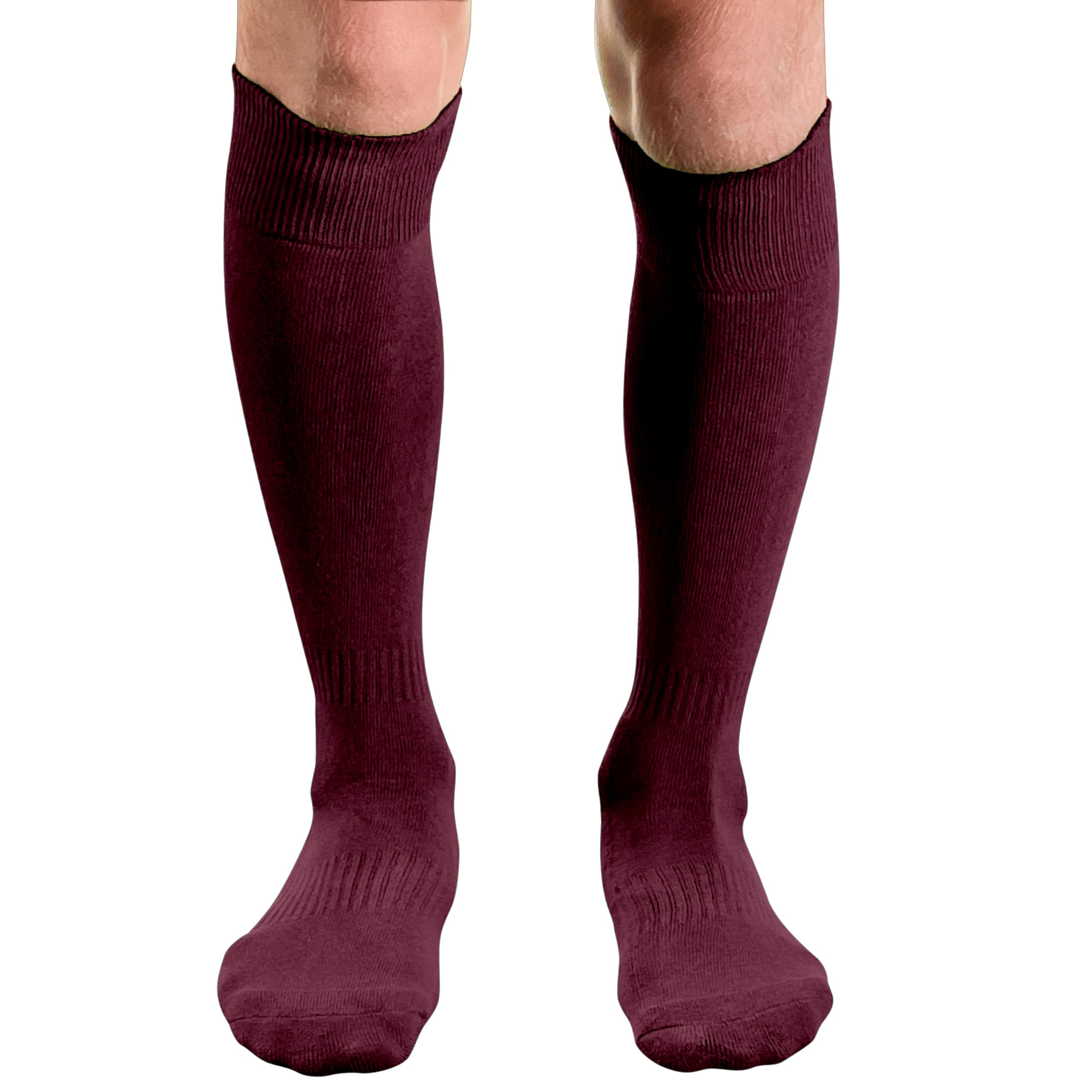 COUVER Cotton Terry-Cushioned Knee High Baseball Softball Multi-Sports Socks, 1 Pair