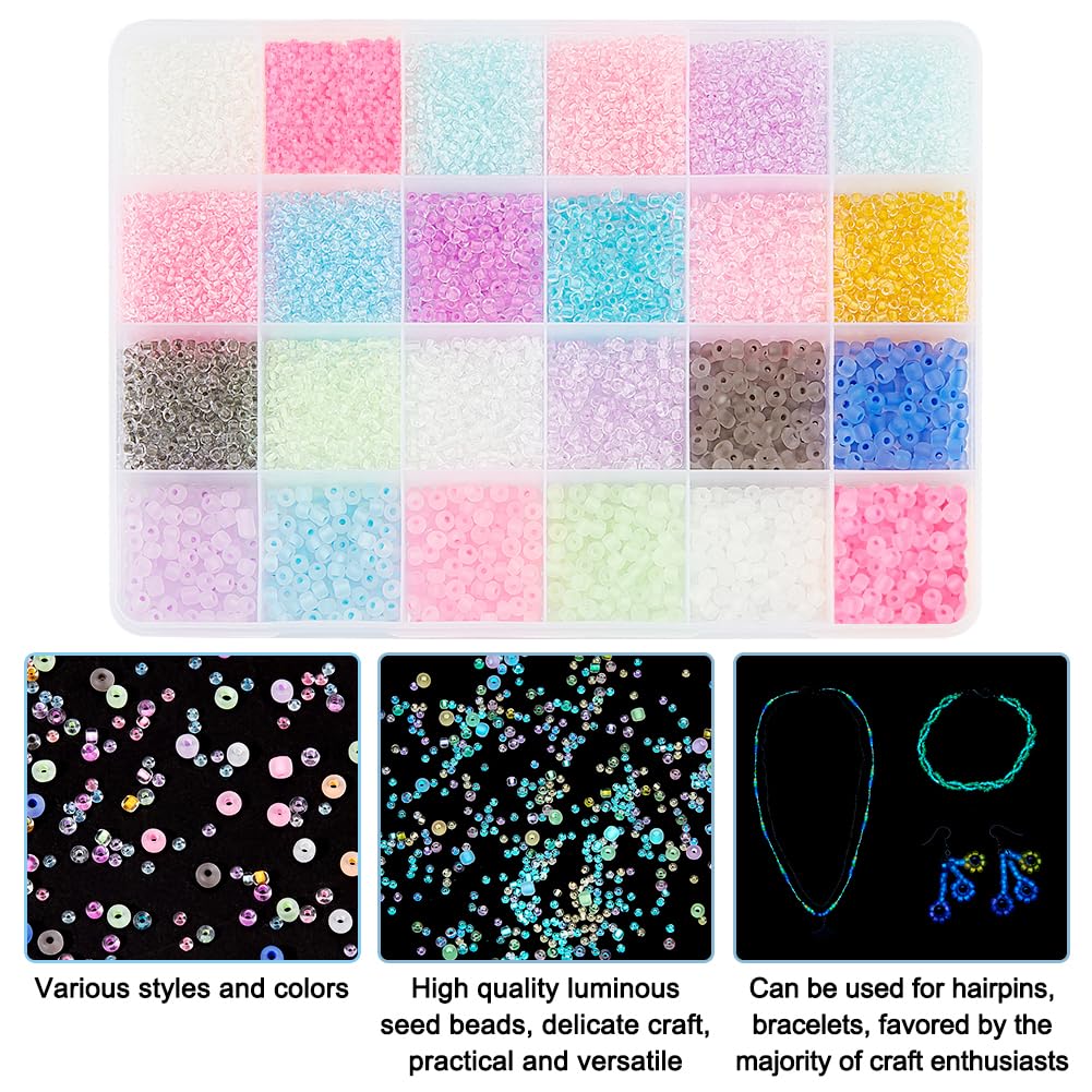 PH PandaHall 10000+ Perles à Bulles En Résine UV, 13 Couleurs Sans Trou