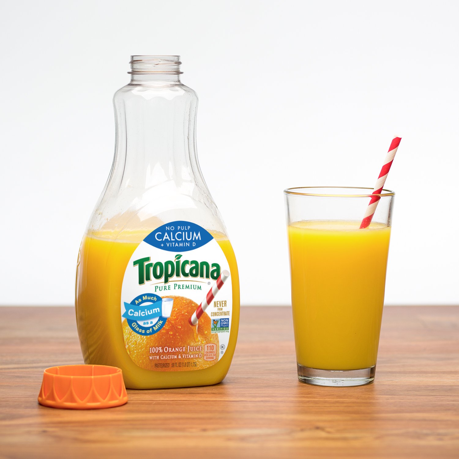 Tropicana, Orange Juice with Calcium + Vitamin D, No Pulp, 59 oz Buy