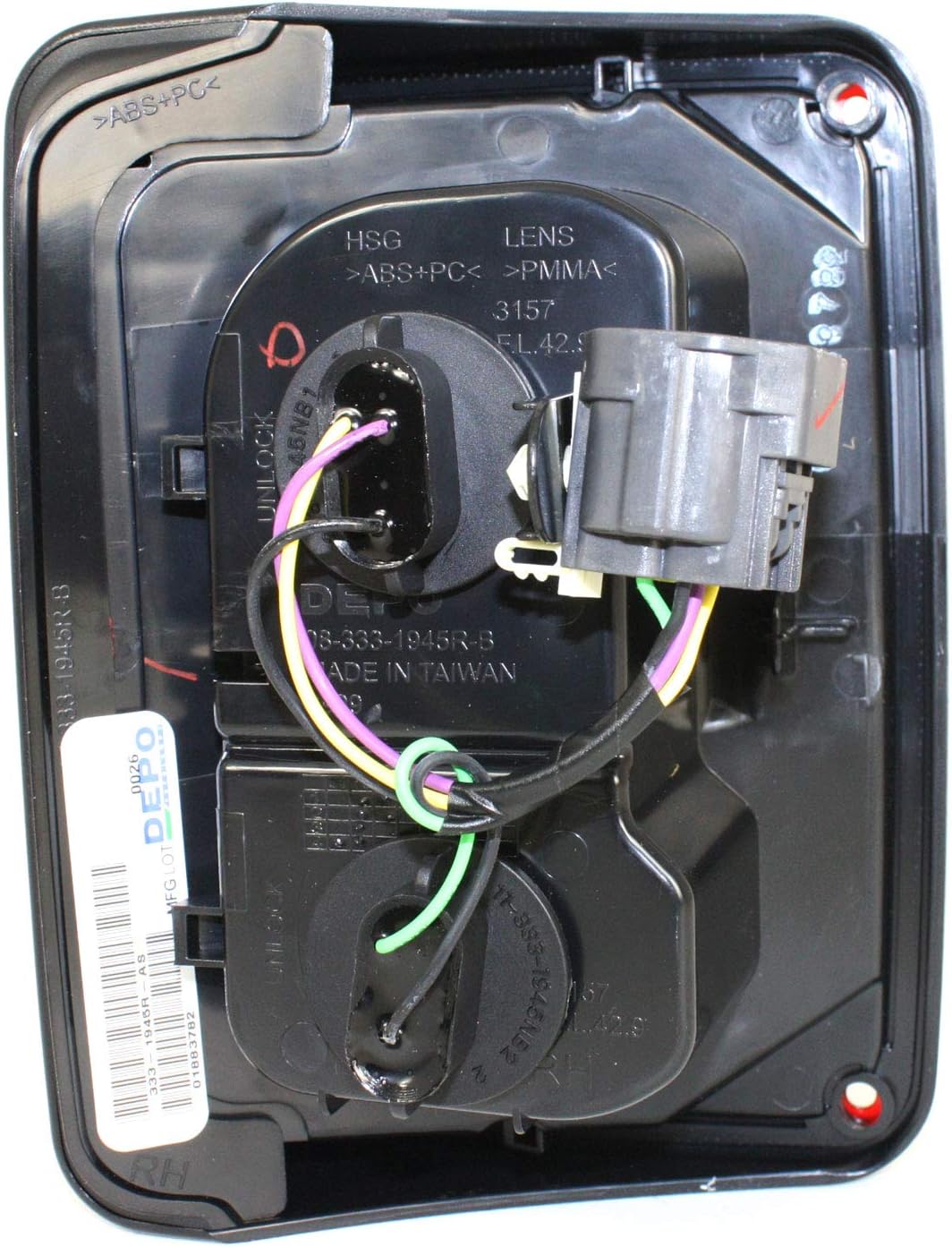 Garage-Pro Tail Light Assembly Set For 2007-2018 Jeep Wrangler, Jeep JK Tail Lights, Driver and Passenger Side