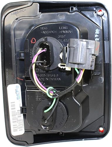 Miniatura 5 de Garage-Pro Conjunto de luz trasera para Jeep Wrangler 2007-2017, Wrangler JK 2018, luces traseras Jeep JK, con bombilla, lado derecho del pasajero,