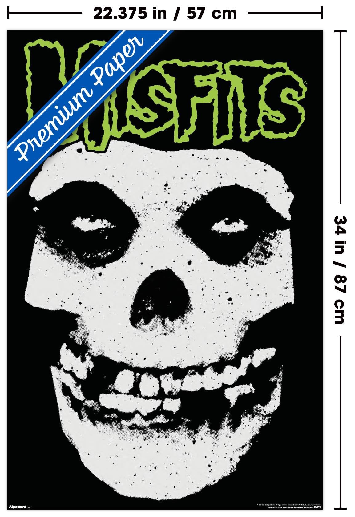 Amazon.com: Misfits - Classic Fiend Splatter Wall Poster, 34L