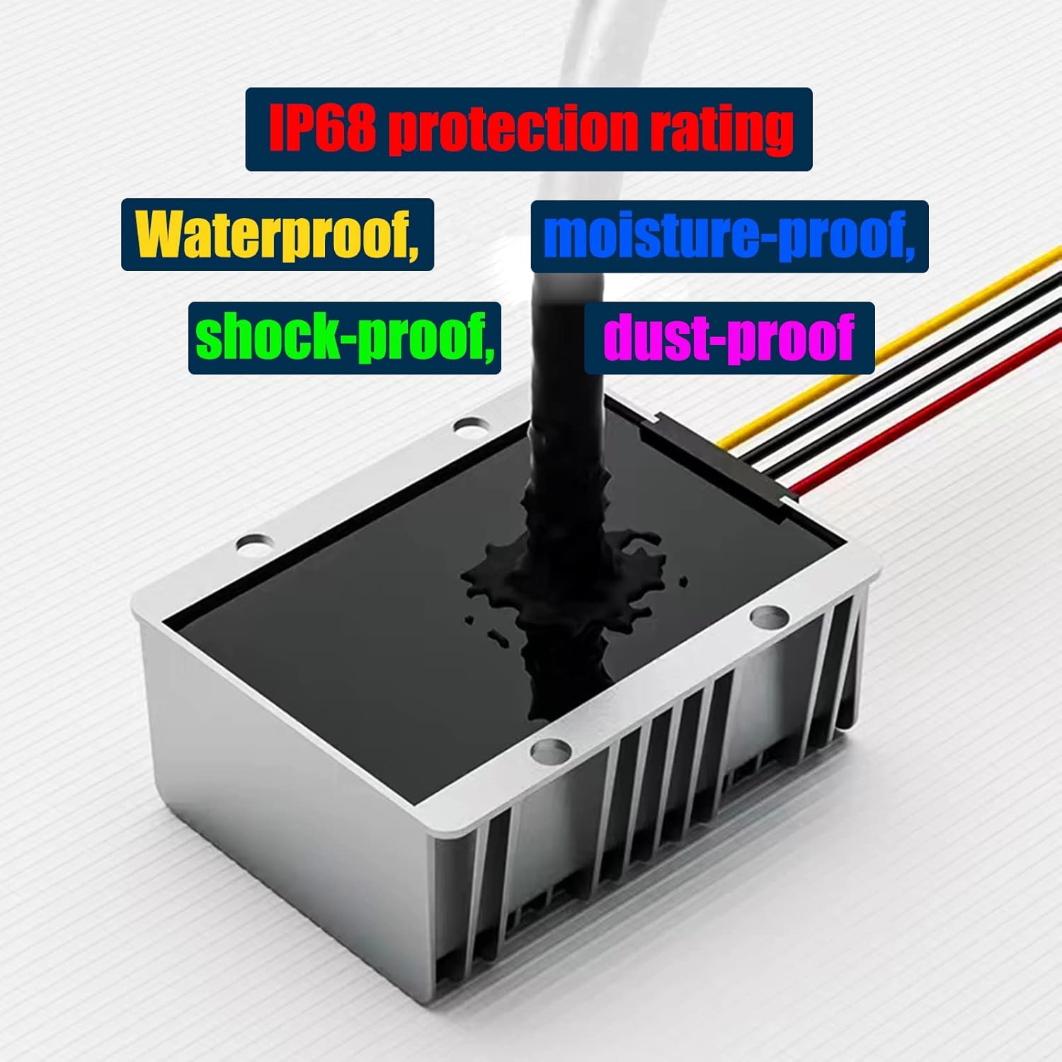 DC 12V Step Up to 24V Boost Converter 20A 480W DC Voltage Regulator Power Converter Waterproof Module Transformer for Golf Cart Club Car