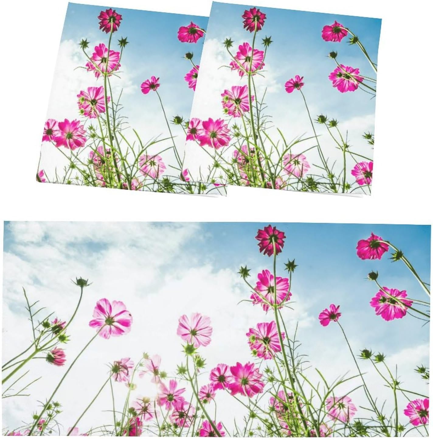 2PCS Fluorescent Light Covers for Classroom Ceiling Lights Magnetic Light Covers,Fluorescent Light Filters for School Home Office Drop Ceiling Lamp Decor Light Filters（Flower）