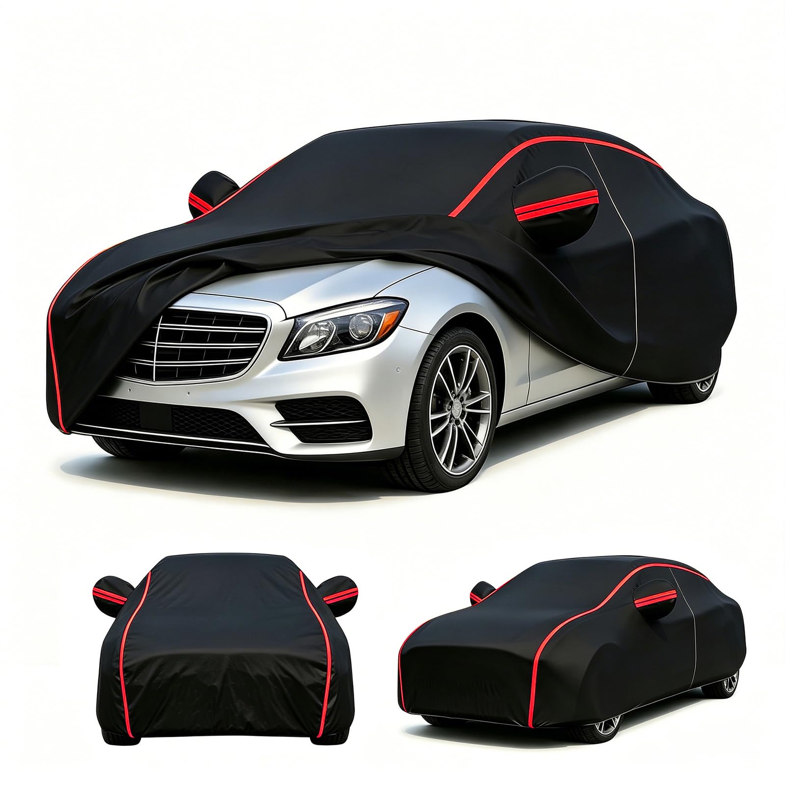 Funda Coche Exterior para Audi A2 2000-2005,Funda para Coche Impermeable, Antipolvo, Antiviento, Protección Solar y Antirrayas, Adecuada para Todo el Año 121d