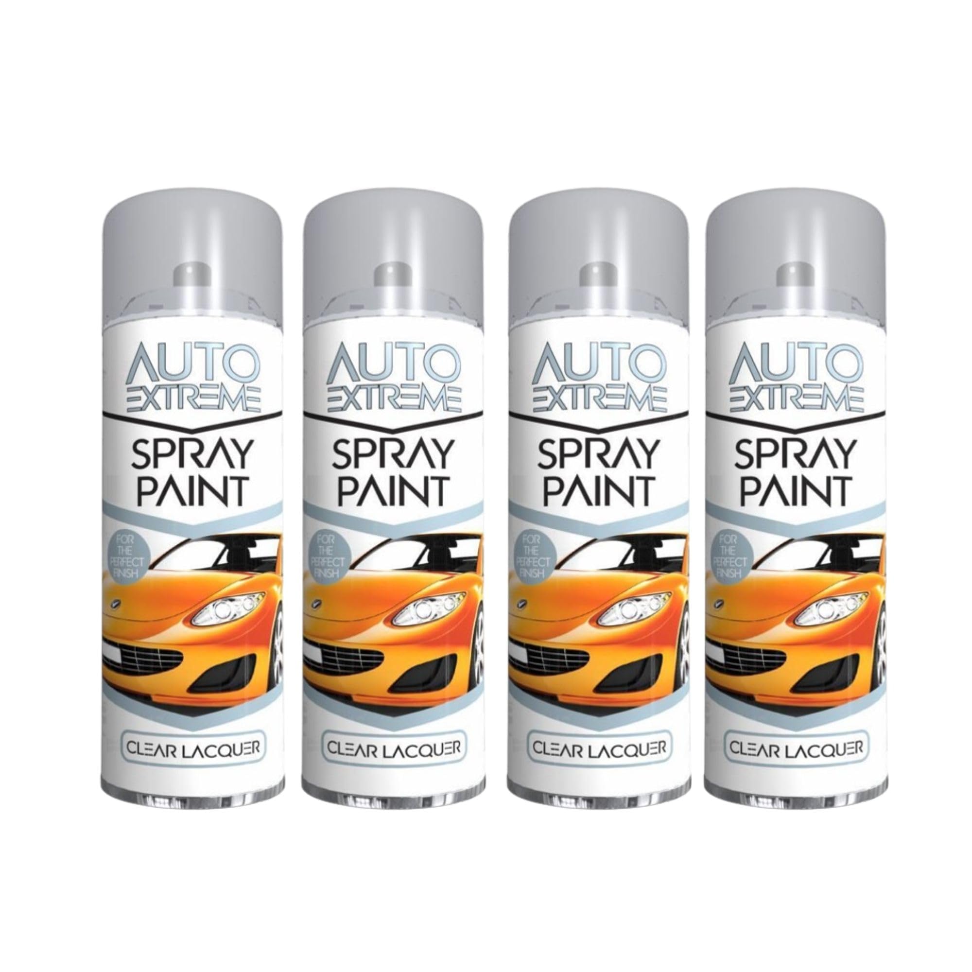 PNJB All Purpose Spray Paint, Perfect Finish, Long Lasting Adhesion, Fast Drying Solution, Smooth Finishing, Durable, Clear Lacquer, 250 ML, (4PCS)