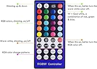 Vista 8 de RGBWW Curio - Kit de luces LED debajo de la parte superior, cambia de color rojo, verde, azul y blanco cálido verdadero, atenuador remoto, conexión