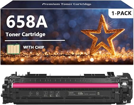 658A Magenta Toner Cartridges Compatible for HP 658A W2003A 658X W2003X Toner Cartridge, Quality Toner for HP Color Enterprise M751dn M751n, 1 Pack Magenta