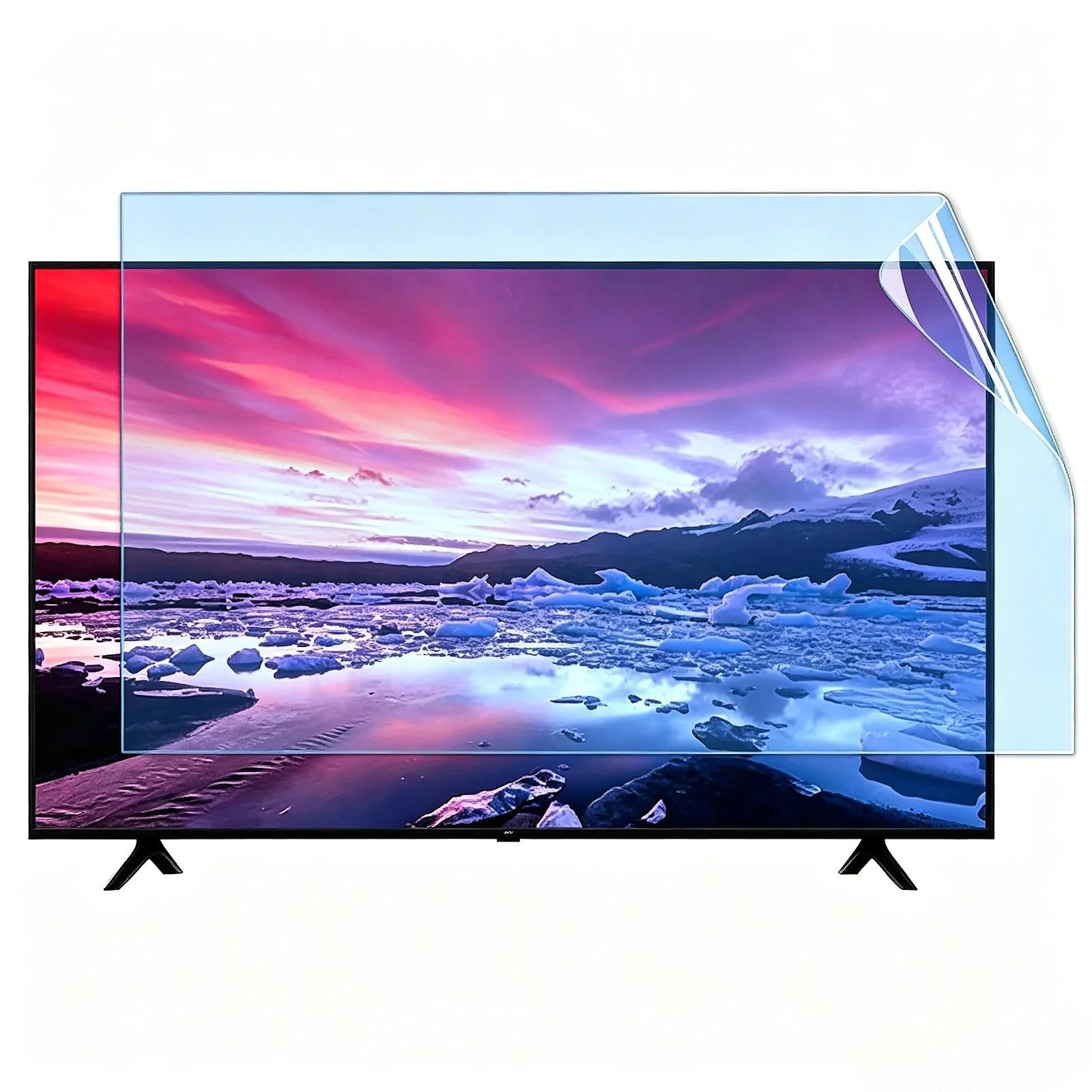 930 x 525 mm ochraniacz ekranu Smart TV, ochrona przed odblaskami, niebieskie światło, ochrona oczu, akcesoria telewizyjne, łagodzi zmęczenie oczu, wyświetlacz LCD LED 4k OLED QLED HD TV (106.7 cm 930