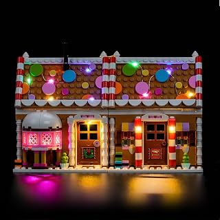 Upgraded Led Light Kit Compatible with Lego Festive Gingerbread House Building Set, Lights Decoration Compatible with Lego 40809 (Model Not Included)
