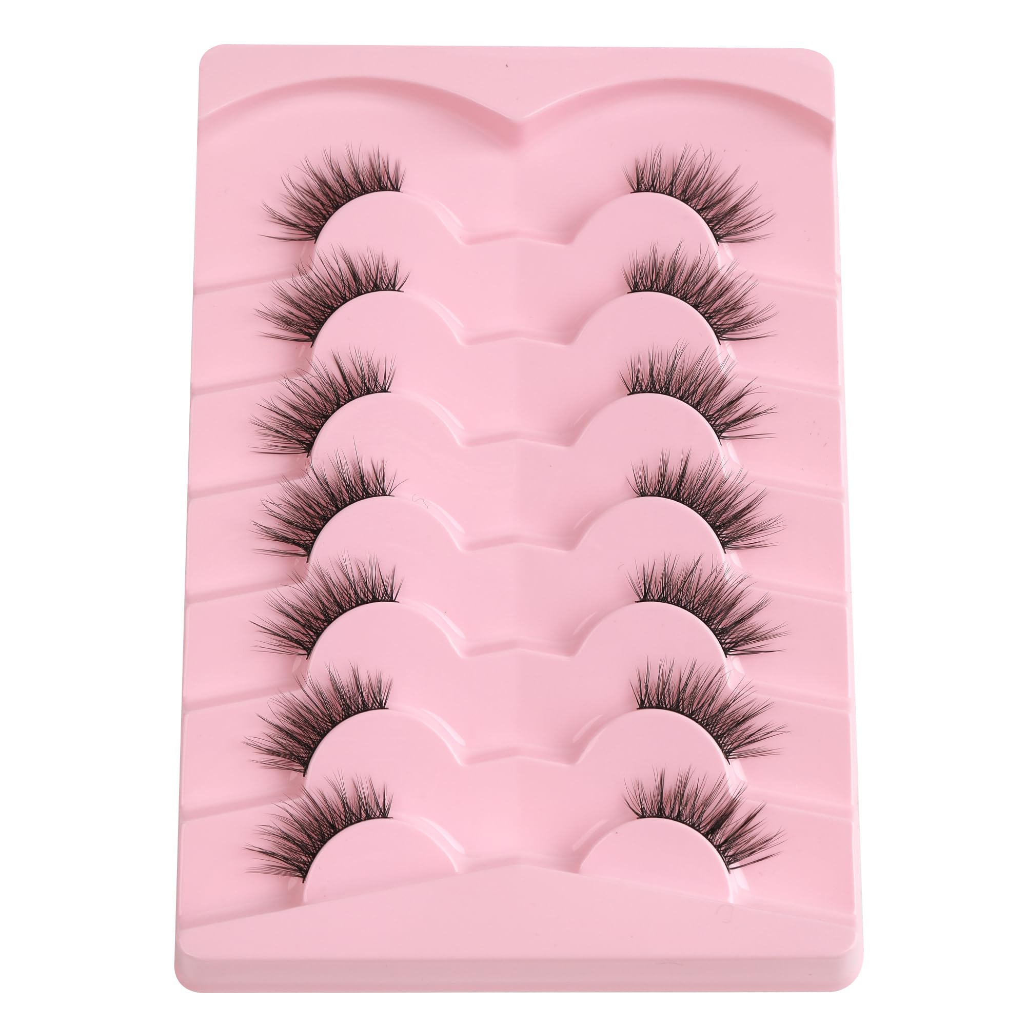 Pół rzęs, naturalny wygląd, półrzęsy, kocie oko, 14 mm, delikatne rzęsy z cienkim paskiem, objętość 3D, miękkie paski, naturalne rzęsy, sztuczne rzęsy, 7 par EVENTILL