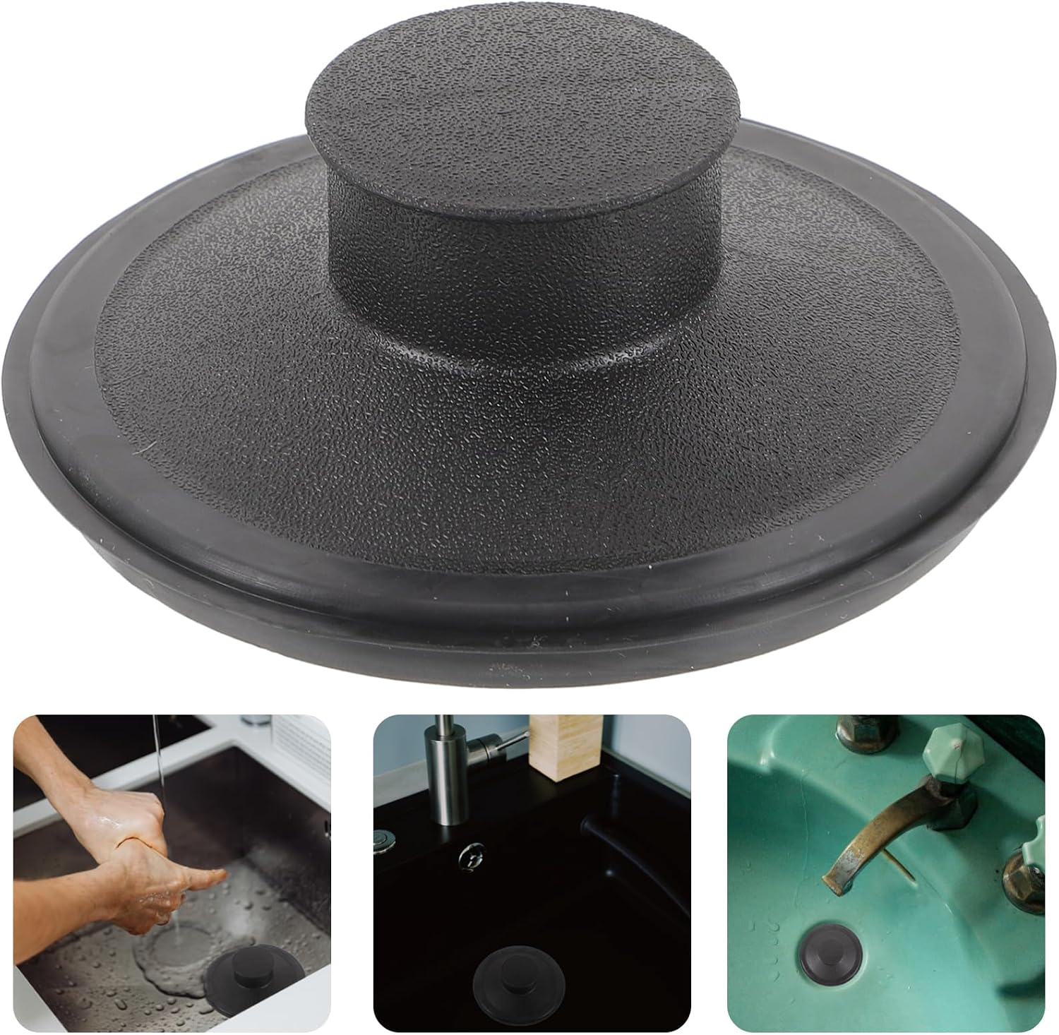 jojofuny Kitchen Sink Stopper Durable Plastic Disposal Stopper for Kitchen Drain Easy to Use Noise Reducing for Food Waste Management