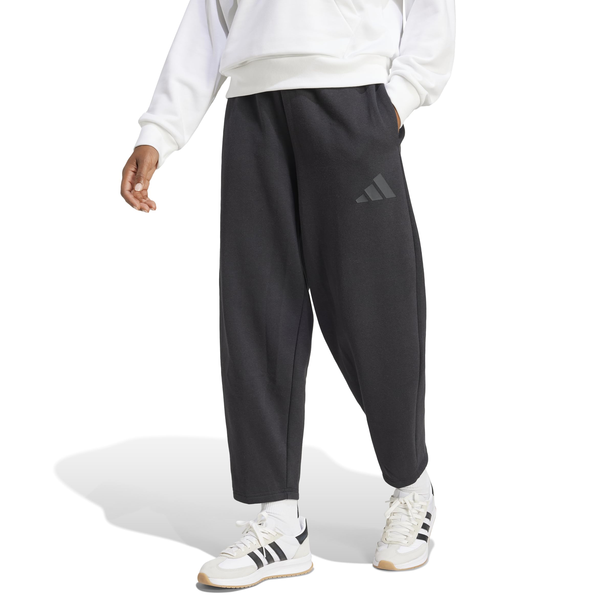 adidas Women Pantaloni Essentials Contemporary Logo Fleece Barrel