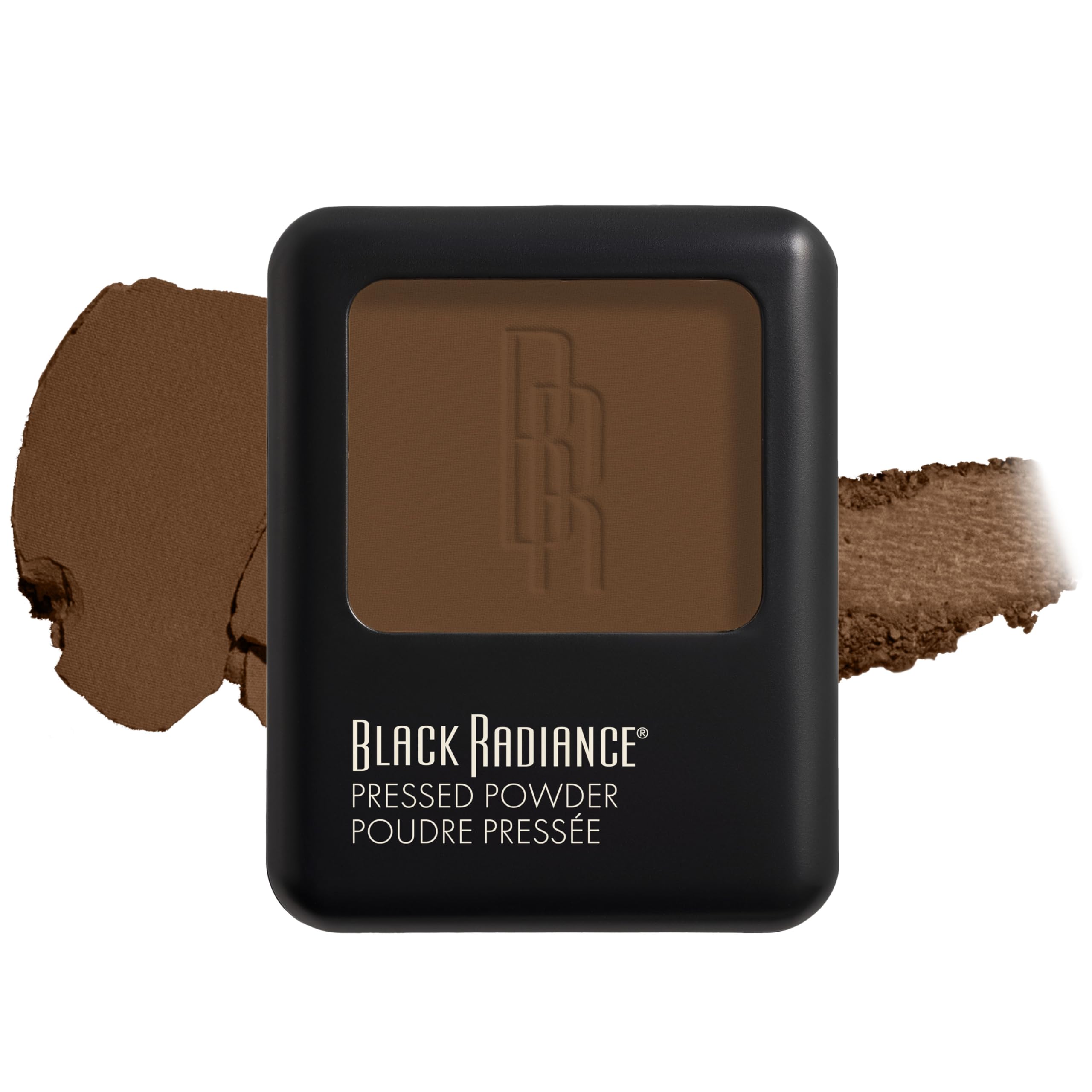 Black Radiance Pressed Powder, Pigment-Rich Matte Finish for Dark Skin Tones, Oil-Absorbing Compact with Mirror & Sponge - Café Café 0.28 Ounce (Pack of 1)