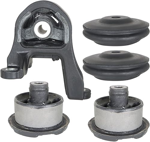 Paquete de 5 bujes de montaje de brazo diferencial trasero con juego de soporte superior de repuesto para Civic CR-V Edix Odyssey Stream 2000-2012