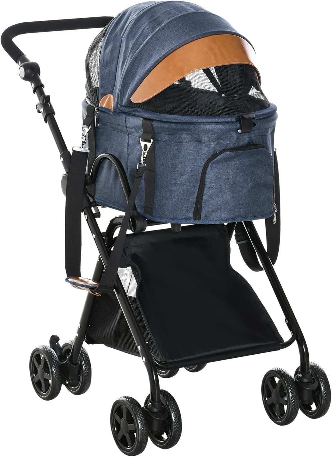 PawHut 2 in1 Foldable Pet Stroller 