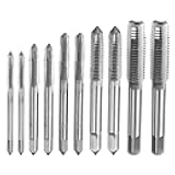 2 Set (10pcs) Hand Threading Taps M3 M4 M5 M6 M8 H2 Metric Thread Tapping Tool Kit, High Speed Steel (HSS) Screw Taps
