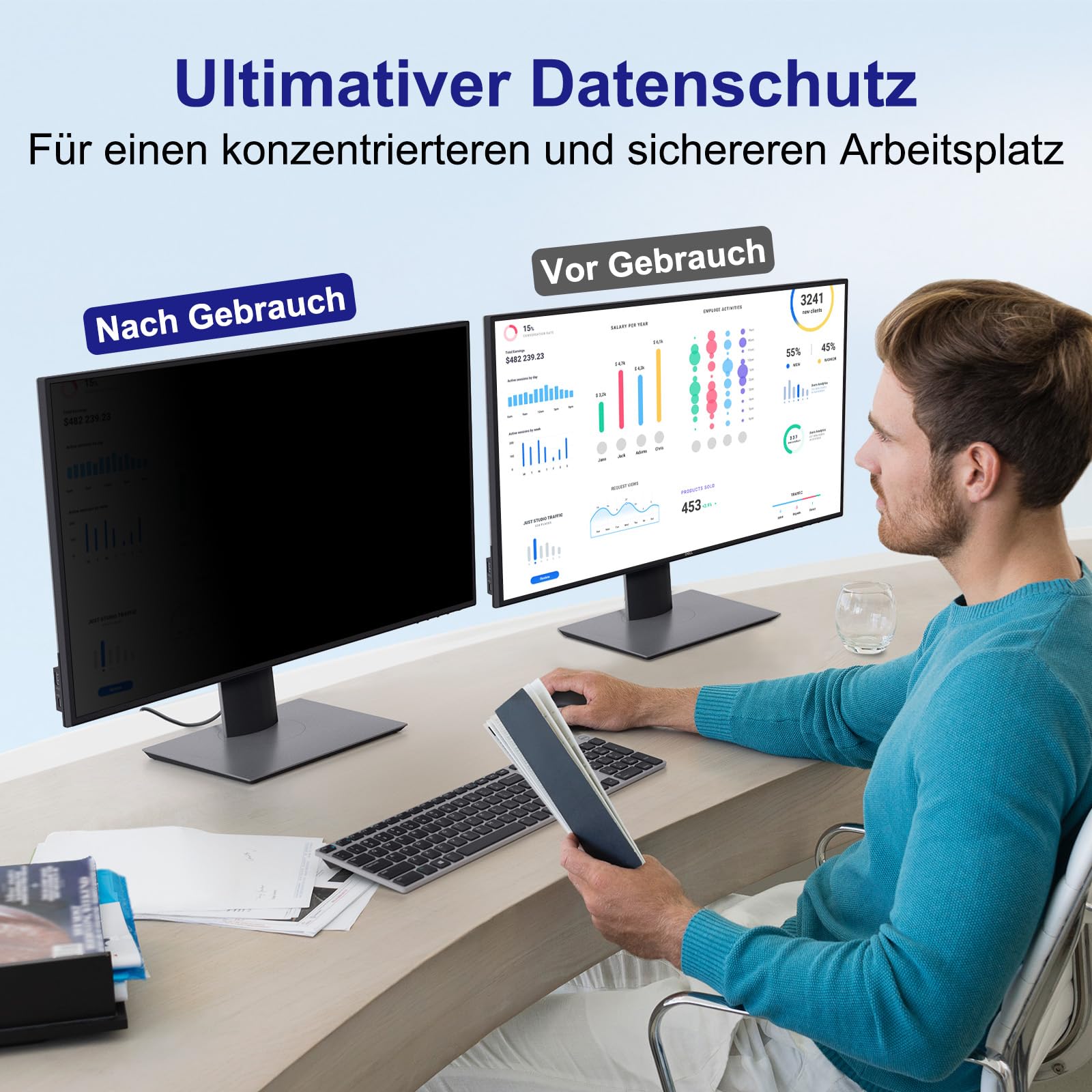 Monitor Filtro magnético de privacidad para 16:9 (relación de aspecto 21,5 pulgadas 16:9)