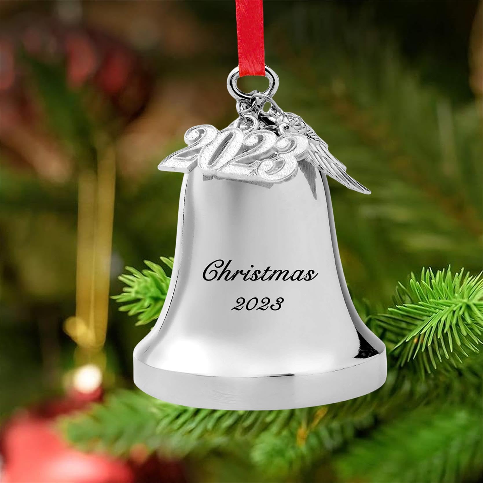 Adorno Navideño 55 Aniversario De Boda - Colgante Cerámica Para Árbol, Regalo Para Padres O Parejas (2.9 Pulgadas)