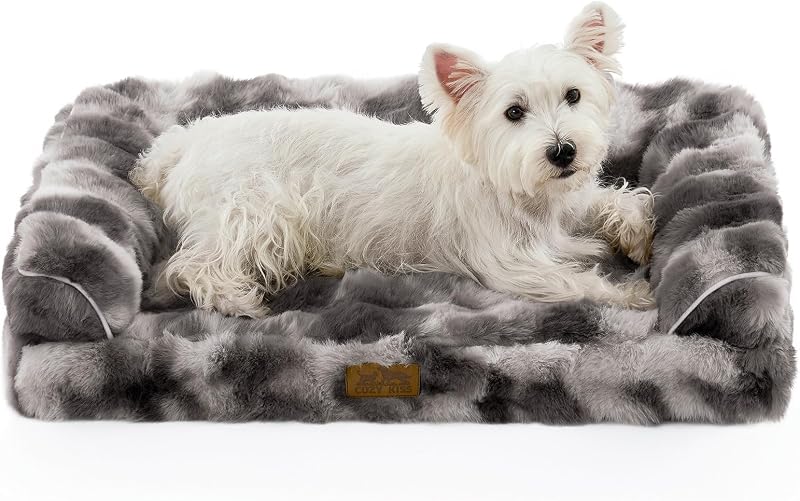 Cama Ortopédica para Cães COZY KISS com Espuma de Alta Densidade e Capa Removível Lavável