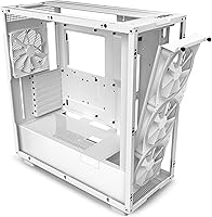 Vista 44 de NZXT H7 Flow RGB - Carcasa compacta ATX para juegos de PC de media torre - Panel frontal perforado de alto flujo de aire - Panel lateral de vidrio